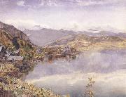 John William Inchbold The Lake of Lucerne,Mont Pilatus in the Distance china oil painting reproduction